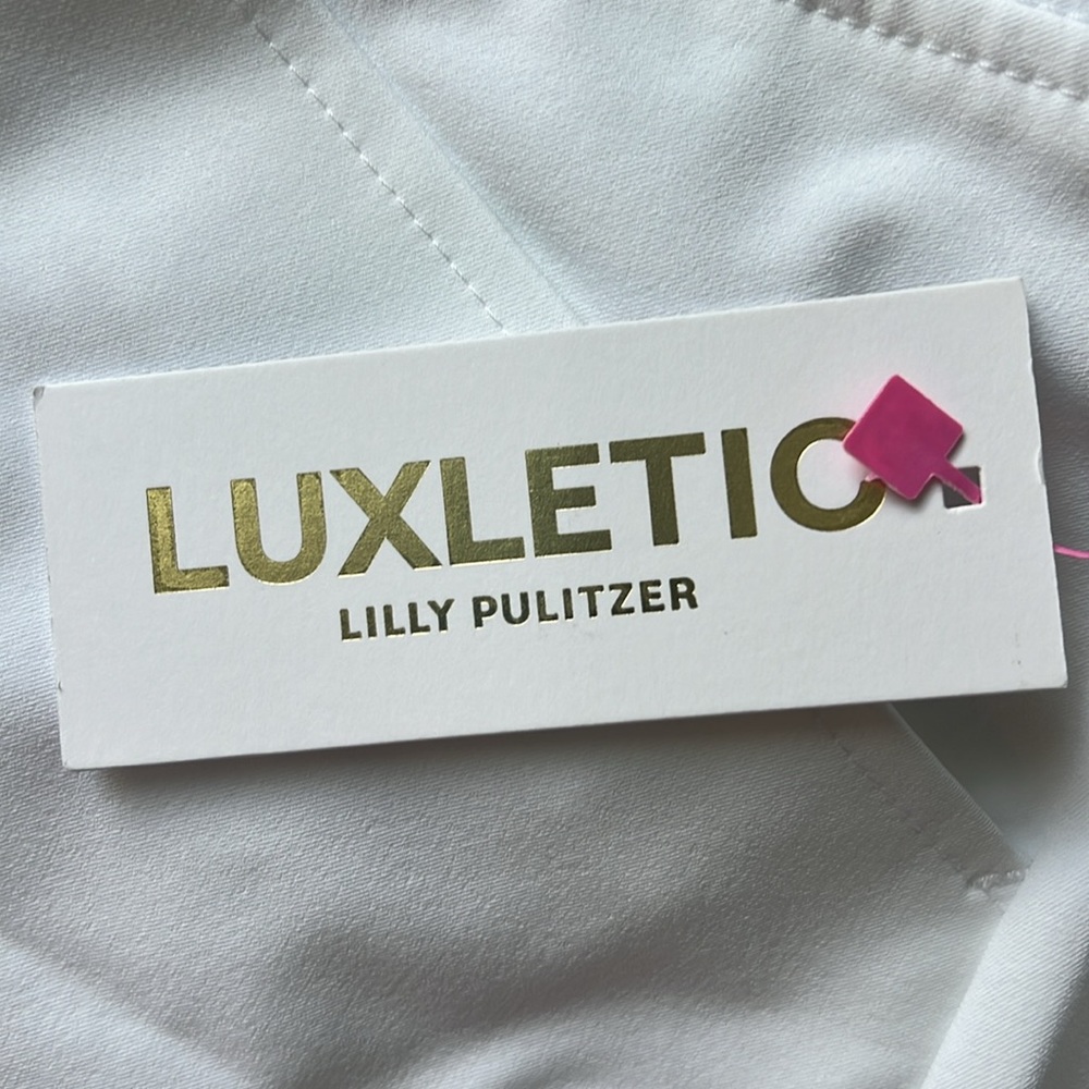LILLY PULITZER MONICA SKORT LUXLETIC UPF 50+ RESORT WHITE GOLF SKIRT - Picture 3 of 5